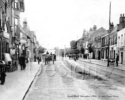 Broad Street, Wokingham in Berkshire c1900s