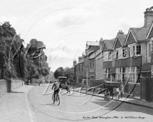 London Road, outside the All Saints Church, Wokingham in Berkshire c1910s