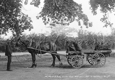 Mr Meritt & Billy, Coal Merchant of Wokingham in Berkshire c1927