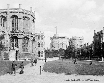 The Norman Gate at Windsor Castle, Windsor in Berkshire c1900s