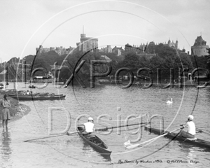 Picture of Berks - Windsor, Windsor Castle and The Thames c1930s - N559