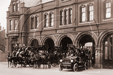 Picture of Cheshire - Stockport, Fire Brigade c1900s - N2278