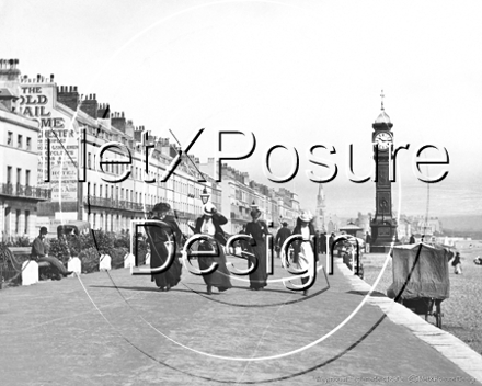 Seafront, Weymouth in Dorset c1890s