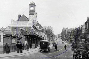 The Broadway and Train Station, Tunbridge Wells in Kent c1910s