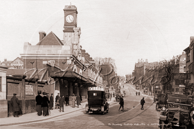 The Broadway and Train Station, Tunbridge Wells in Kent c1910s