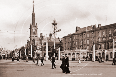 Talbot Square, Blackpool in Lancashire c1910s