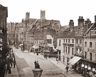 Picture of Lincs - Lincoln High Street c1890s - N928