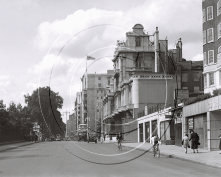 Park Lane Looking North towards Marble Arch in London c1930s