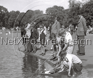 Kensington Gardens Pond in London c1930s