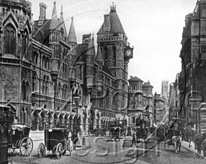 Picture of London - The Royal Courts of Justice c1890s - N362