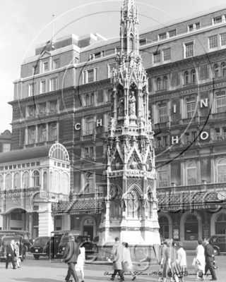 Charing Cross Station with FX3 and FX4 Taxis in London c1960s