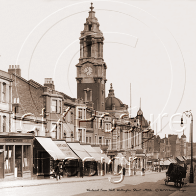 Woolwich Town Hall, Wellington Street in London c1900s