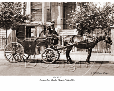 Picture of London - Four Wheeler "Growler" Cab c1900s - N719