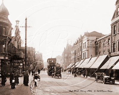 The High Street, Putney in South West London c1920s