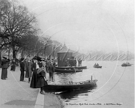 Picture of London - The Serpentine, Hyde Park c1910s - N1916