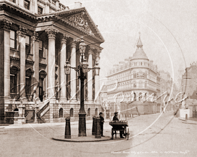 Mansion House in the City of London c1880s