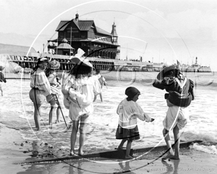 Picture of Suffolk - Lowestoft Beach & Pier c1890s - N393