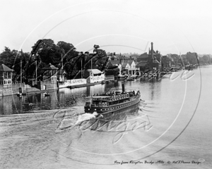 Picture of Surrey - Kingston-upon-Thames, View from Bridge c1910s - N1402