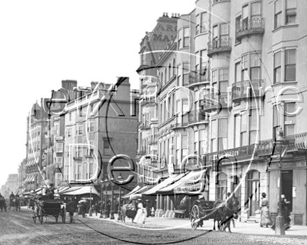 Kings Road, Brighton in Sussex c1890s