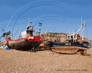 Picture of Sussex - Hastings, Beach & Boats 2008 - N1127
