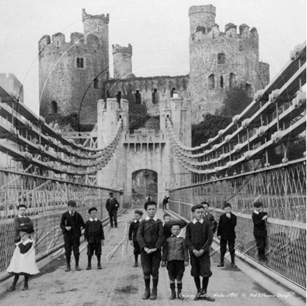 Picture of Wales - Conway, Castle & Bridge c1901 - N1725