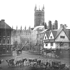 Picture of Worcs - Worcester and Cab Rank c1890s - N742