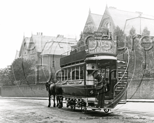 Picture of Yorks - Bradford, Horsedrawn Tram c1900s - N566