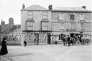 Picture of Cornwall - St Just, Market Square and Wellington Hotel c1900s - N2674