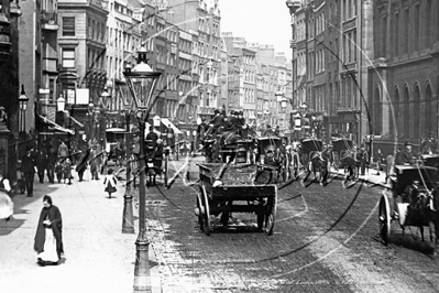 Fleet Street in London c1890s