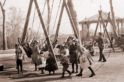 Picture of Tyne and Wear, Newcastle  Upon Tyne, Elswick Park Swings c1900s - N2967