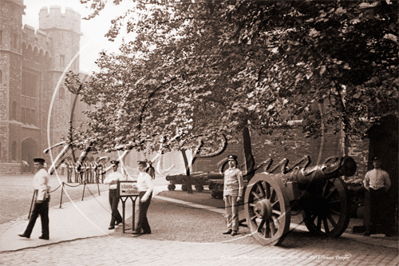 Tower of London in London c1900s