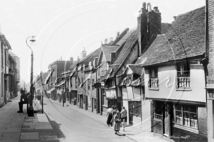 Picture of Sussex - Hastings, All Saints Street c1920s - N3062