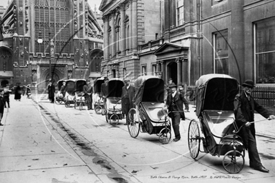 Bath Chairs and Pump Room, Bath in Avon c1907