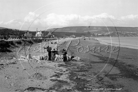 Swanage Beach in Dorset c1900s