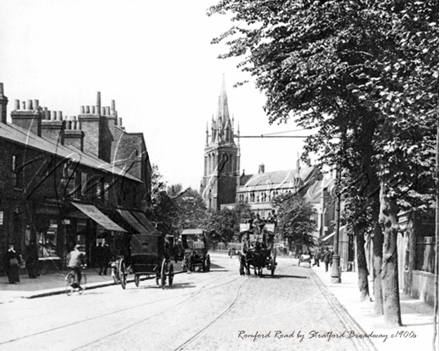 Picture of London, E - Stratford, Romford Road by Stratford Broadway c1900s - N3226