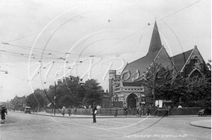 Picture of London,  E -  Forest Gate, Romford Road and Emanuel Church c1920s - N3235