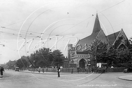 Picture of London,  E -  Forest Gate, Romford Road and Emanuel Church c1920s - N3235