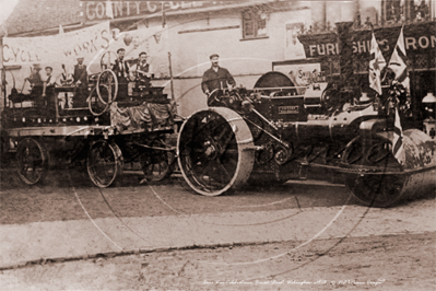 Boer War Celebrations, Broad Street, Wokingham in Berkshire c1903