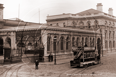 York Road Train Station, Belfast, County Antrim in Northern Ireland c1900s