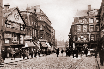 Picture of Lancs - Manchester, Market Place c1910s - N3316