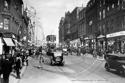 Picture of Lancs - Manchester, Market Street c1930s - N3343