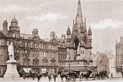 Albert Square, Manchester in Lancashire c1900s