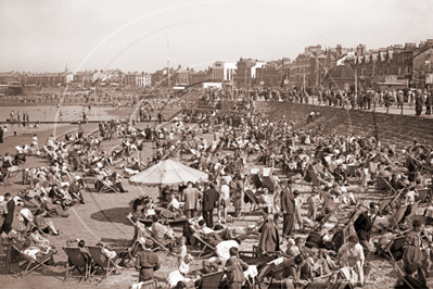 The Beach, Morecambe in Lancashire c1954