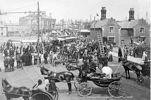 Picture of Suffolk - Lowestoft, First Tram at Lowestoft 22nd July 1903 - N3368