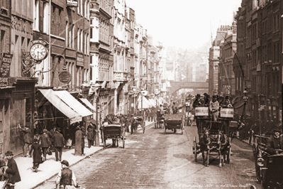 Fleet Street in The City of London c1884