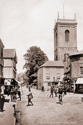 Church Street, High Wycombe in Buckinghamshire c1920s