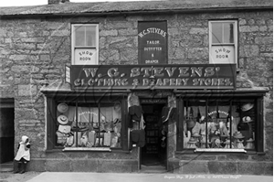 Picture of Cornwall - St Just, Drapers Shop, W G Stevens c1900s - N3464