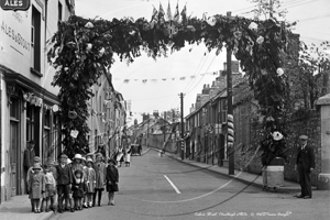 Culer Street, Ugbrooke Jubilee Celebrations, Chudleigh in Devon c1920s
