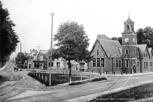 Station Road from the Terrace, Wokingham in Berkshire c1900s