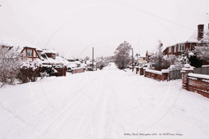 Snow Scene of Arthur Road, Wokingham in Berkshire take by Vince Chin on 6th January 2010